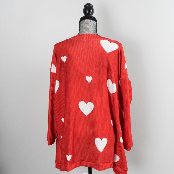 NWOT 💖💖heart cardigan  - 2x - Picture 2 of 5